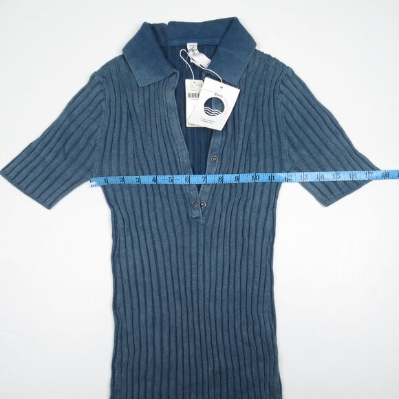 Anthropologie Daily Practice Morris Sweater Midi Dress Blue - XS - Picture 5 of 9